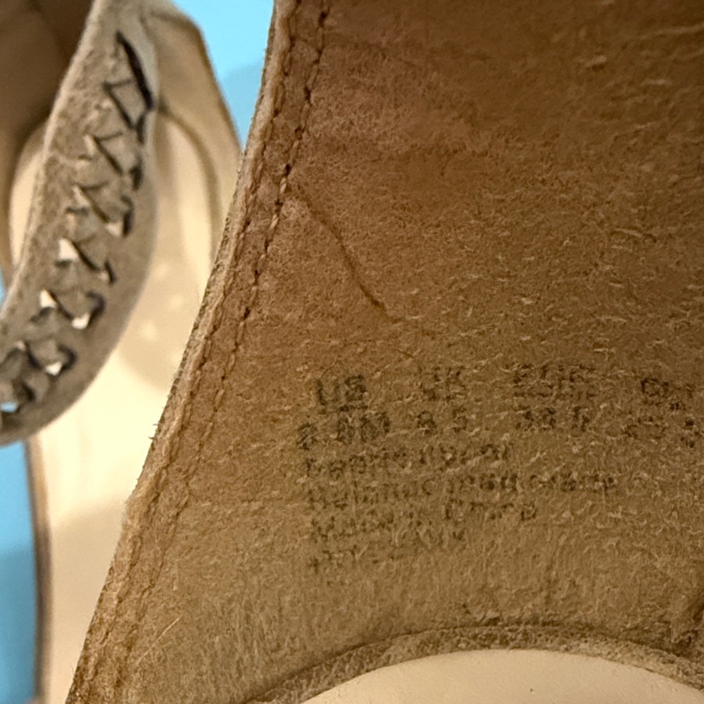 Fergalicious Tan Woven Heels - Picture 3 of 9